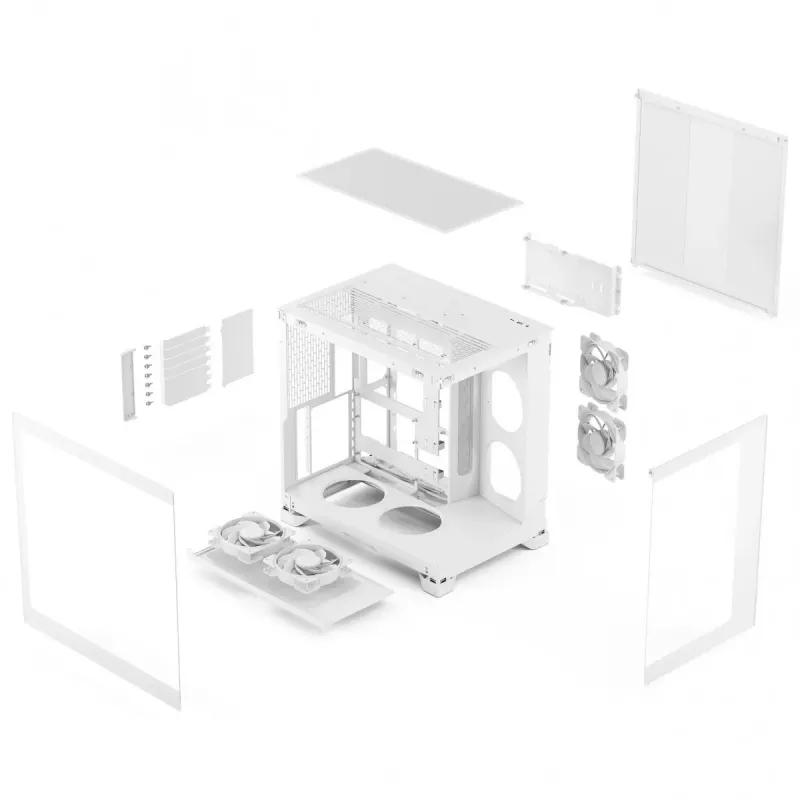 Fractal Design Pop 2 Vision White RGB ATX Mid-Tower skriňa (Tempered Glass)