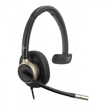 HP Poly Mission 815 monaurálne káblové USB slúchadlá, AI potlačenie šumu, Super Wideband Audio, USB-C/USB-A (C01F8AA#AC3)