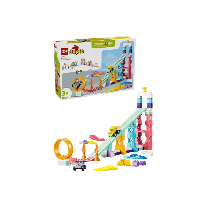LEGO DUPLO 10478 3 v 1 Kreatívne rampy s vozidlami