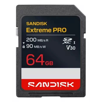 SanDisk Extreme PRO SDXC UHS-I 64GB pamäťová karta 200MB/s V30 U3