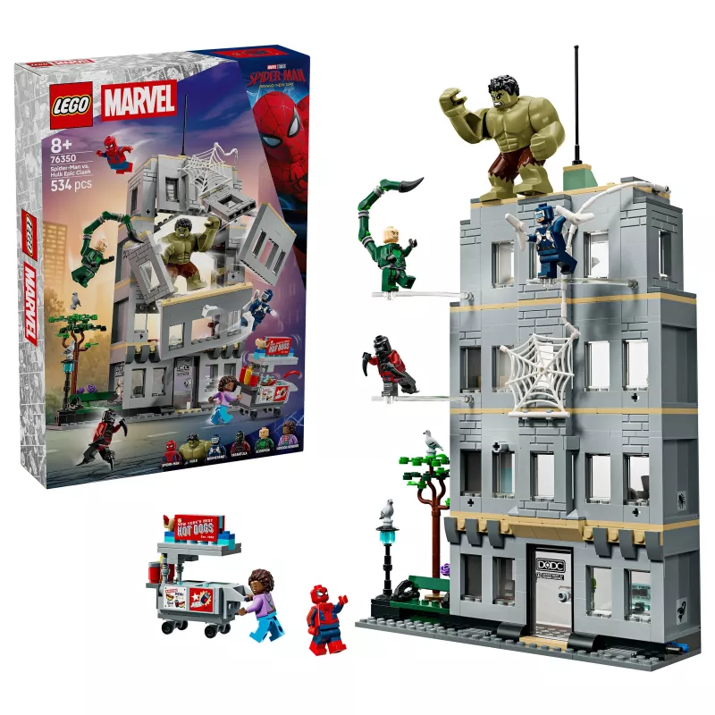 LEGO Marvel 76350 Spider-Man vs. Hulk Epic Clash (534 dielov)