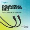 DIGITUS USB4 Version 2.0 Silicone kábel USB-C na USB-C 80Gbps 240W 16K 0,5m čierny AK-300350-005-S