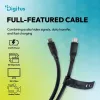 DIGITUS USB4 Version 2.0 Silicone kábel USB-C na USB-C 80Gbps 240W 16K 0,5m čierny AK-300350-005-S