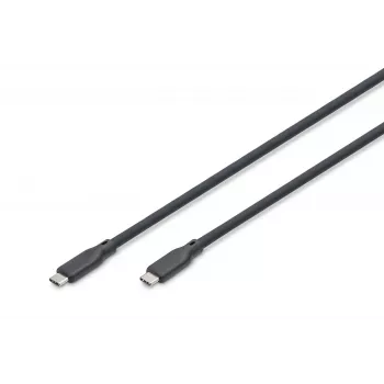 DIGITUS USB4 Version 2.0 Silicone kábel USB-C na USB-C 80Gbps 240W 16K 0,5m čierny AK-300350-005-S