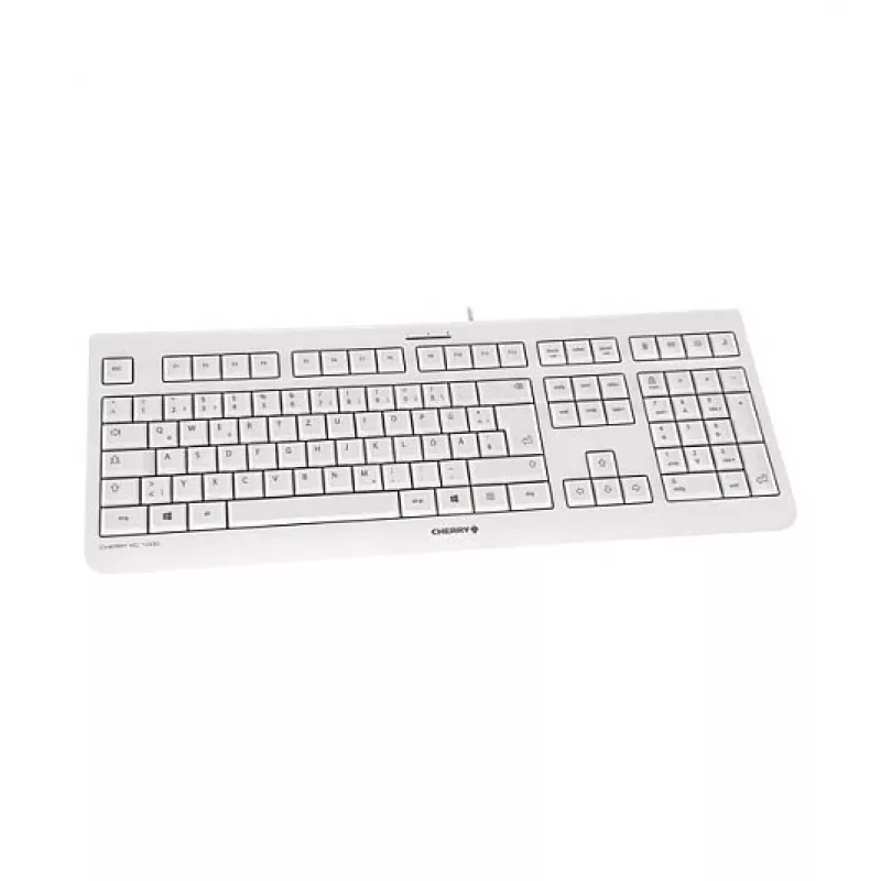 CHERRY KC 1000 káblová USB klávesnica - španielske rozloženie QWERTY, svetlosivá