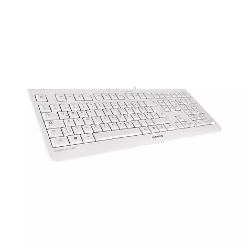 CHERRY KC 1000 káblová USB klávesnica - španielske rozloženie QWERTY, svetlosivá