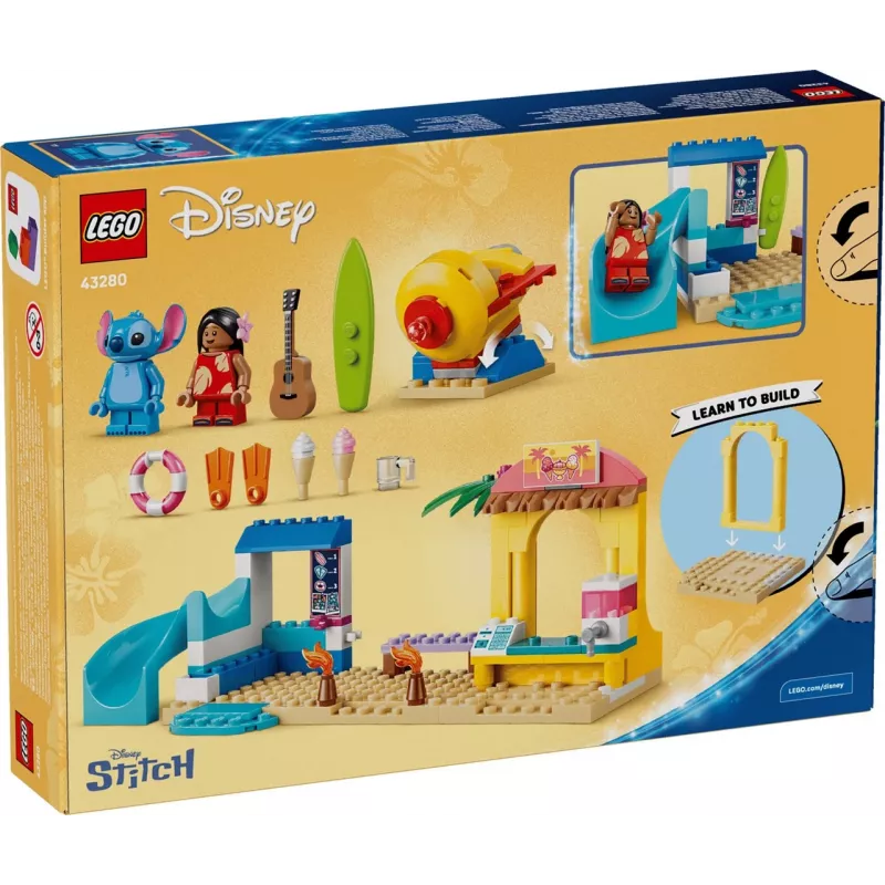 LEGO Disney 43280 Zábava na pláži s Lilo & Stitch (113 dielov)