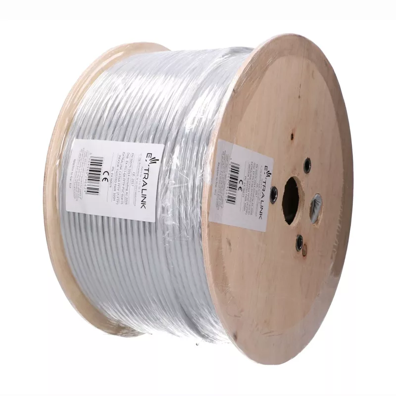 Extralink CAT6A F/FTP Indoor Twisted Pair inštalačný kábel 305 m EX.96624
