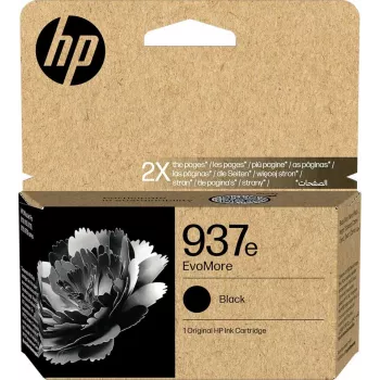 HP 937e EvoMore Black Original atramentová kazeta (4S6W9NE, 53 ml, High Yield)