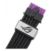 ASUS ROG Equalizer 12V-2x6 PCIe 5.1 / ATX 3.1 napájací kábel pre GPU, 0,75 m, 16 AWG, čierny (90YE00BN-B0QA00)