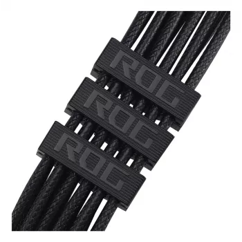 ASUS ROG Equalizer 12V-2x6 PCIe 5.1 / ATX 3.1 napájací kábel pre GPU, 0,75 m, 16 AWG, čierny (90YE00BN-B0QA00)