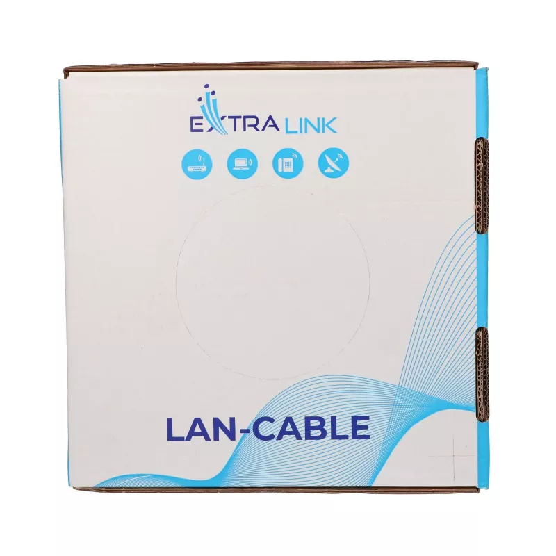 Extralink CAT6A U/UTP Indoor Twisted-Pair inštalačný kábel 100 m EX.96655