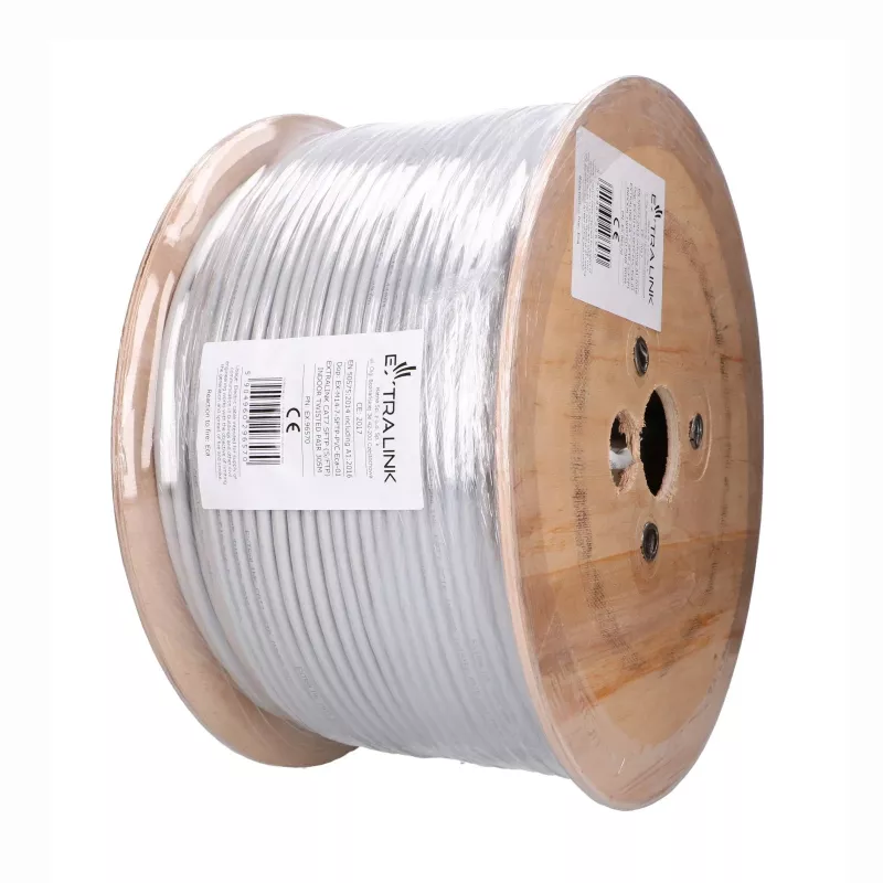 Extralink CAT7 S/FTP indoor twisted pair inštalačný kábel 305 m EX.96570
