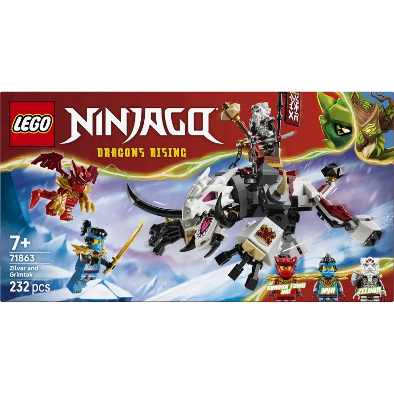 LEGO NINJAGO Zilvar a Grimtak dračia beštia 71863