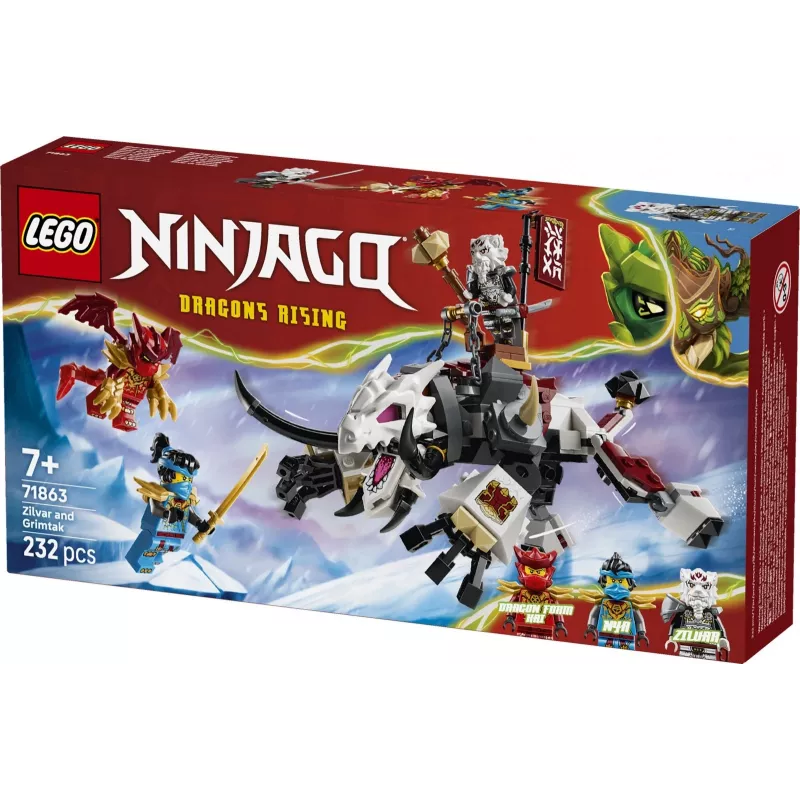 LEGO NINJAGO Zilvar a Grimtak dračia beštia 71863