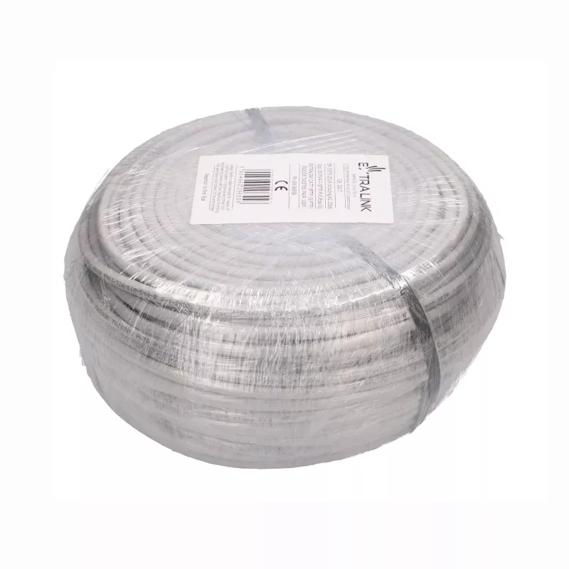 Extralink CAT7 S/FTP indoor twisted pair inštalačný kábel 100 m EX.96556