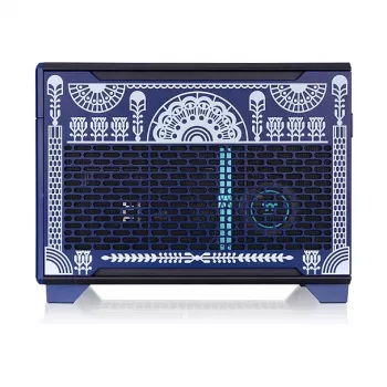 Thermaltake TR100 Koralie Edition Mini-ITX SFF skriňa Cobalt Blue - PCIe 4.0 Riser, SFX PSU, 360mm GPU - CA-11A-00SPNN-AR