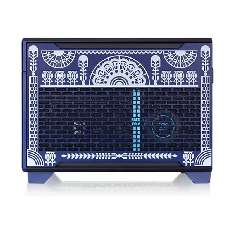 Thermaltake TR100 Koralie Edition Mini-ITX SFF skriňa Cobalt Blue - PCIe 4.0 Riser, SFX PSU, 360mm GPU - CA-11A-00SPNN-AR