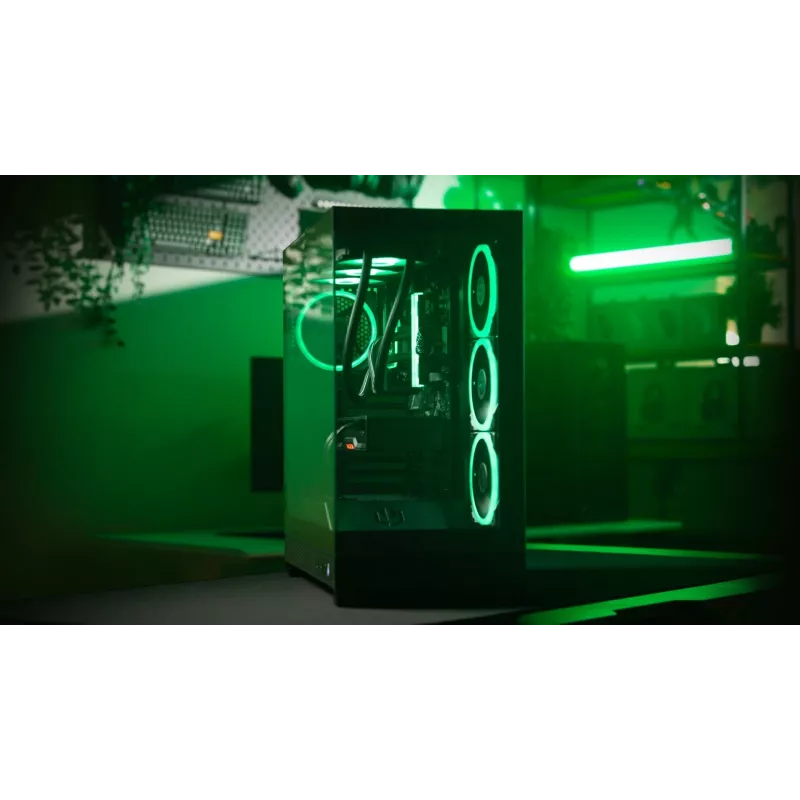 ENDORFY Fishtank 6000 Flex Mid-Tower PC skriňa - čierna, dvojité temperované sklo, USB-C, E-ATX, Back-Connect Ready (bez ventilátorov)
