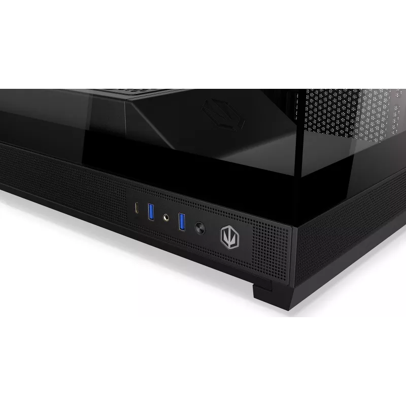 ENDORFY Fishtank 6000 Flex Mid-Tower PC skriňa - čierna, dvojité temperované sklo, USB-C, E-ATX, Back-Connect Ready (bez ventilátorov)