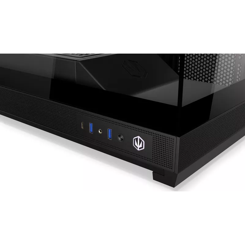 ENDORFY Fishtank 6000 Flex Mid-Tower PC skriňa - čierna, dvojité temperované sklo, USB-C, E-ATX, Back-Connect Ready (bez ventilátorov)