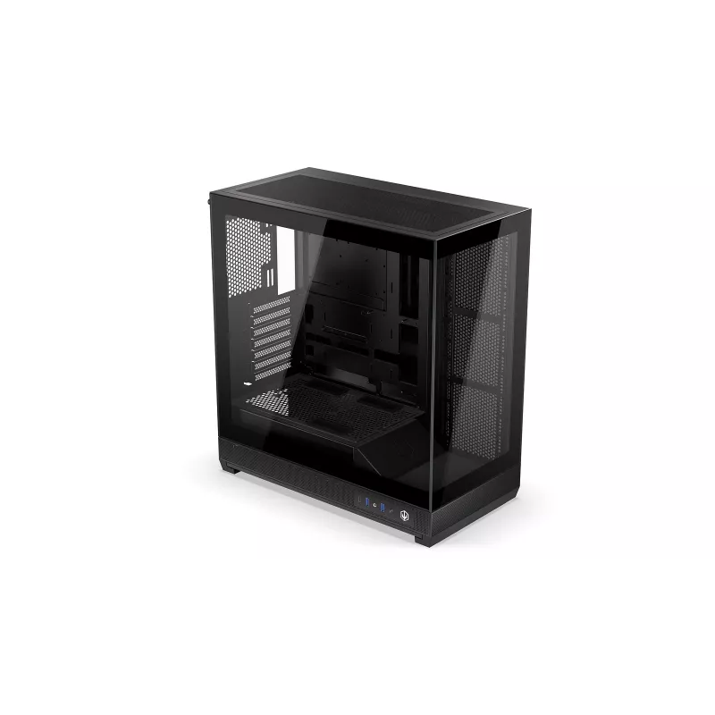 ENDORFY Fishtank 6000 Flex Mid-Tower PC skriňa - čierna, dvojité temperované sklo, USB-C, E-ATX, Back-Connect Ready (bez ventilátorov)