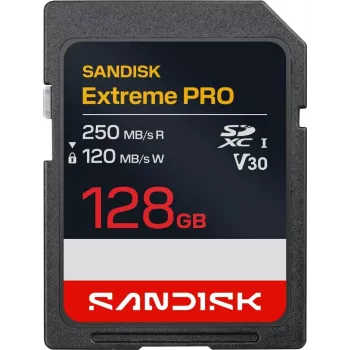 SanDisk Extreme PRO SDXC UHS-I 128GB pamäťová karta 250MB/s V30 U3