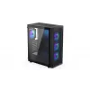 ENDORFY Ventum 400 ARGB ATX PC skriňa - čierna, temperované sklo, 4x Stratus 120 PWM ARGB ventilátor, ARGB & PWM Controller, USB-C
