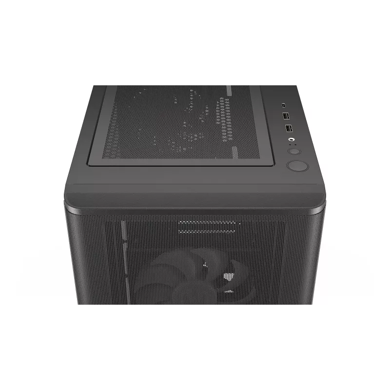 ENDORFY Ventum 400 ARGB ATX PC skriňa - čierna, temperované sklo, 4x Stratus 120 PWM ARGB ventilátor, ARGB & PWM Controller, USB-C