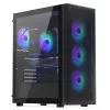 ENDORFY Ventum 400 ARGB ATX PC skriňa - čierna, temperované sklo, 4x Stratus 120 PWM ARGB ventilátor, ARGB & PWM Controller, USB-C
