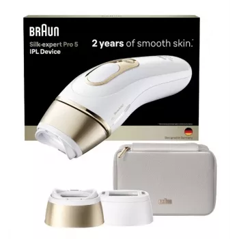 Braun Silk-expert Pro 5 PL5210 IPL epilátor zlatá biela SensoAdapt