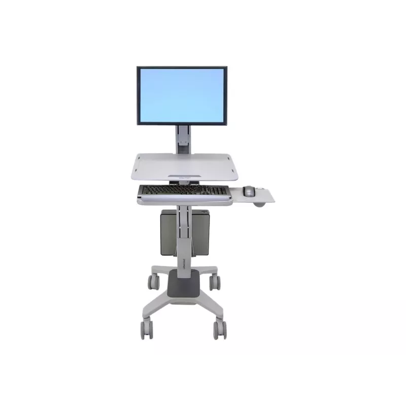 Ergotron WorkFit C-Mod Single LD sit-stand pracovná stanica na kolieskach 24-198-055 do 27