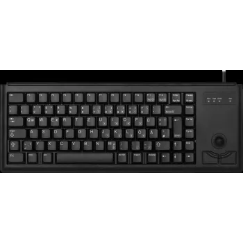 Cherry G84-4400 kompaktná klávesnica s trackballom USB belgické rozloženie čierna G84-4400LUBBE-2