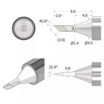iFixit FixHub spájkovací hrot nôž 1,4mm IF145-842-1 strieborná