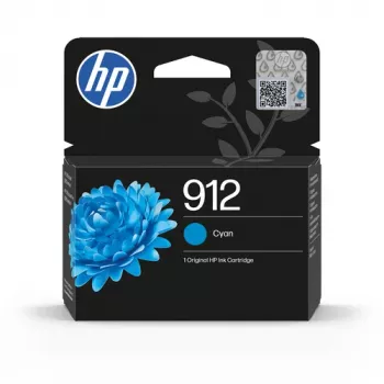 HP 912 Cyan originálna atramentová kazeta (4 ml, štandardná výťažnosť) pre OfficeJet tlačiarne