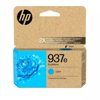 HP 937e EvoMore Cyan originálna atramentová kazeta (4S6W6NE#LS1)