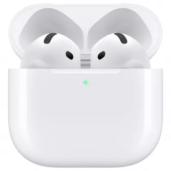 Apple AirPods 4. generácie True Wireless slúchadlá s MagSafe nabíjacím puzdrom - biela (MXP63LL/A)