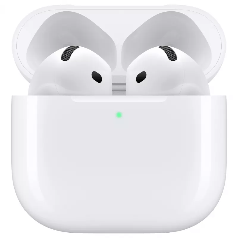 Apple AirPods 4. generácie True Wireless slúchadlá s MagSafe nabíjacím puzdrom - biela (MXP63LL/A)
