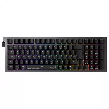 ASUS ROG Strix Morph 96 Wireless herná klávesnica, 96% layout, ROG NX Snow Switches, Hot-Swappable, Tri-Mode Connectivity, čierna