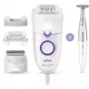 Braun Silk-épil 5 5-825 Power epilátor, biela/ružová, 28 pinzet, MicroGrip, káblový
