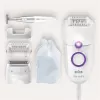 Braun Silk-épil 5 5-825 Power epilátor, biela/ružová, 28 pinzet, MicroGrip, káblový
