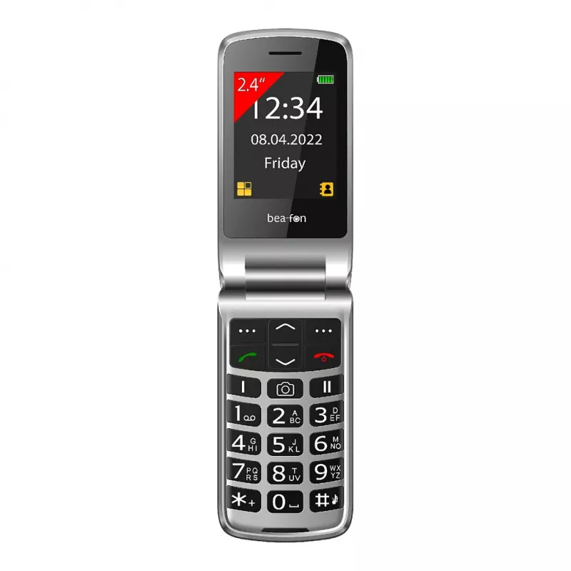 Bea-fon Silver Line SL605 tlačidlový telefón Dual-SIM čierny strieborný