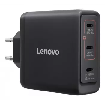 Lenovo Multi-Port USB-C 100W GaN nabíjačka čierna - EU