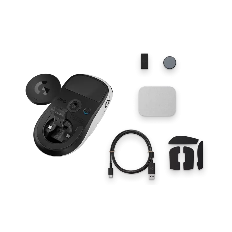 Logitech G PRO X2 SUPERSTRIKE Wireless herná myš - biela