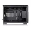 Thermaltake TR200 WS Super Mini Tower skriňa, čierna/drevo, tvrdené sklo
