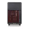 Thermaltake TR200 WS Super Mini Tower skriňa, čierna/drevo, tvrdené sklo