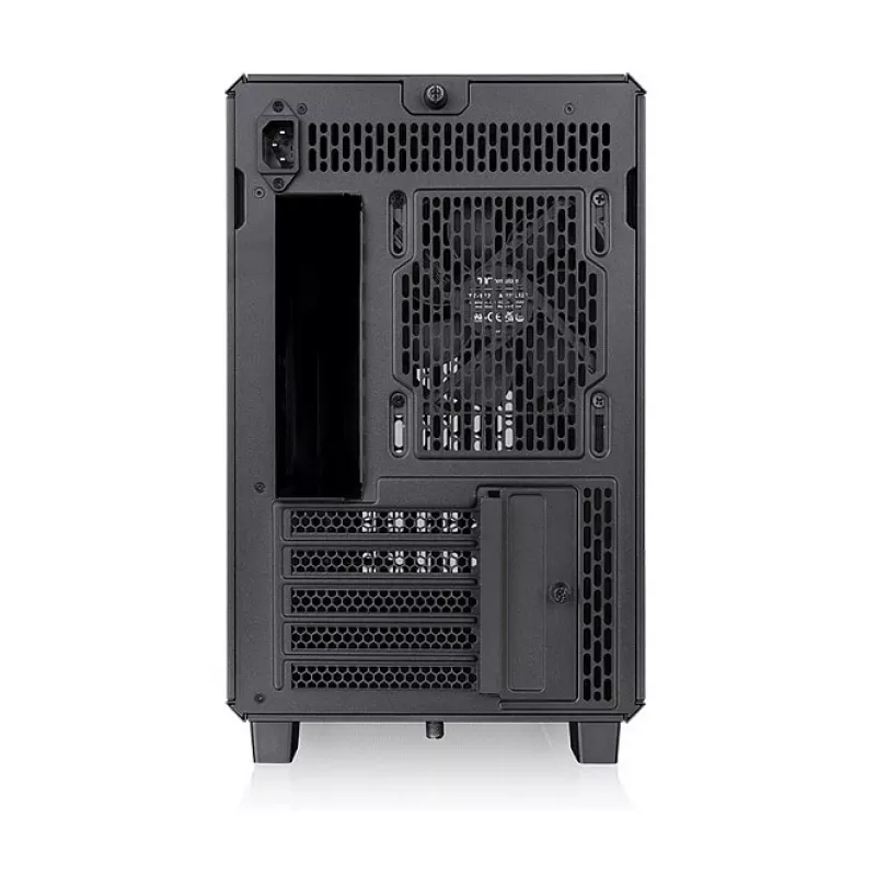 Thermaltake TR200 WS Super Mini Tower skriňa, čierna/drevo, tvrdené sklo