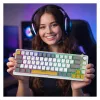 INCA herná klávesnica RGB Red Switch USB mechanická 2,00m biela (IKG-457)