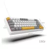 INCA herná klávesnica RGB Red Switch USB mechanická 2,00m biela (IKG-457)