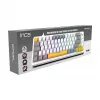 INCA herná klávesnica RGB Red Switch USB mechanická 2,00m biela (IKG-457)